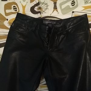 Vintage Low-rise GAP Black Leather Pants